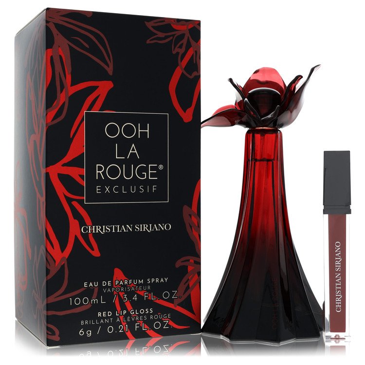 Christian Siriano Ooh La Rouge Exclusif Eau De Parfum Spray + 0.21 oz Red Lip Gloss By Christian Siriano